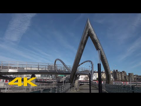Holyhead Walk: Town Centre【4K】