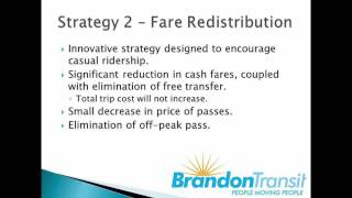 preview picture of video 'Brandon Transit Fares Public Consultation Part 1 of 2'
