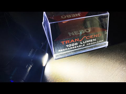 RECHARGEABLE HEADLAMP WITH 1000 LUMENS - THE NEBO TRANSCEND