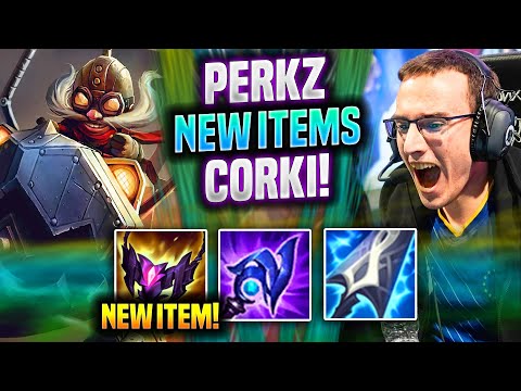 PERKZ TRIES CORKI MID WITH NEW ITEMS! - VIT Perkz Plays Corki MID vs Viktor! | Preseason 2022