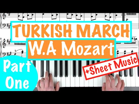 TURKISH MARCH (Rondo Alla Turca) - W.A. Mozart Piano Tutorial