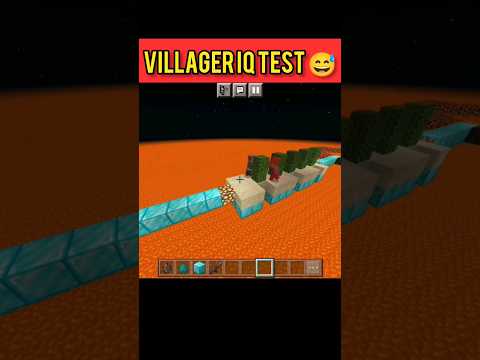Is Minecraft Villager Smarter Than You? 😂 #shorts