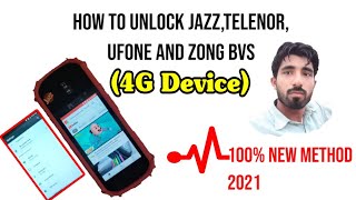 How to unlock jazz new 4G Bvs complete unlock and lock again new biometric 4G device unlcok and lock