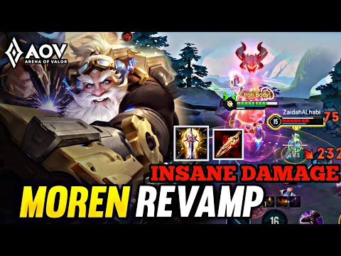 AOV : MOREN REVAMP | BROKEN DAMAGE - ARENA OF VALOR LIENQUANMOBILE ROV