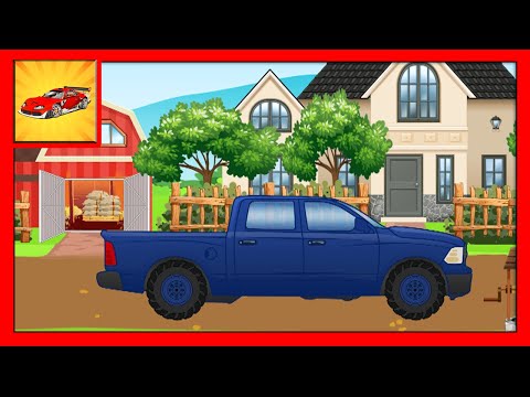 Camioneta fermierului - Despre vehicule: desene educationale pentru copii