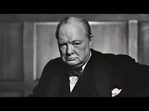 Recreation of Churchill's Fight on the Beaches speech