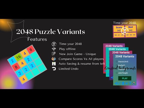 2048 Puzzle Variations Game