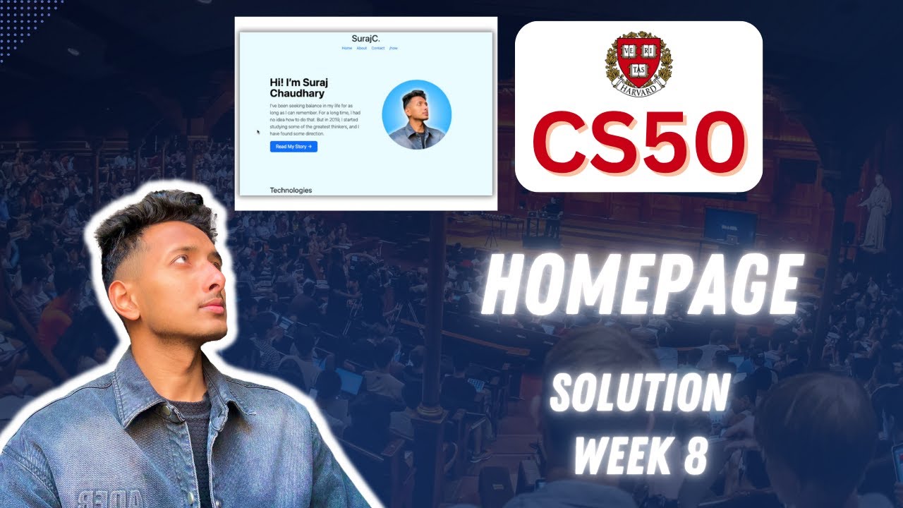 CS50 PSet 8 - Homepage Walkthrough (Step by Step for Beginners)