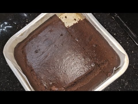 Basic Chocolate Cake, with little sugar and coconut oil. | Cake Baking. @CookWithUdari #cooking