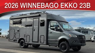 A preview image of the linked video showcasing 2026 Winnebago EKKO 23B