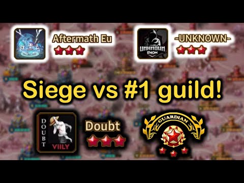 G3 Siege vs #1 Guild Aftermath EU & Unknown - Summoners War