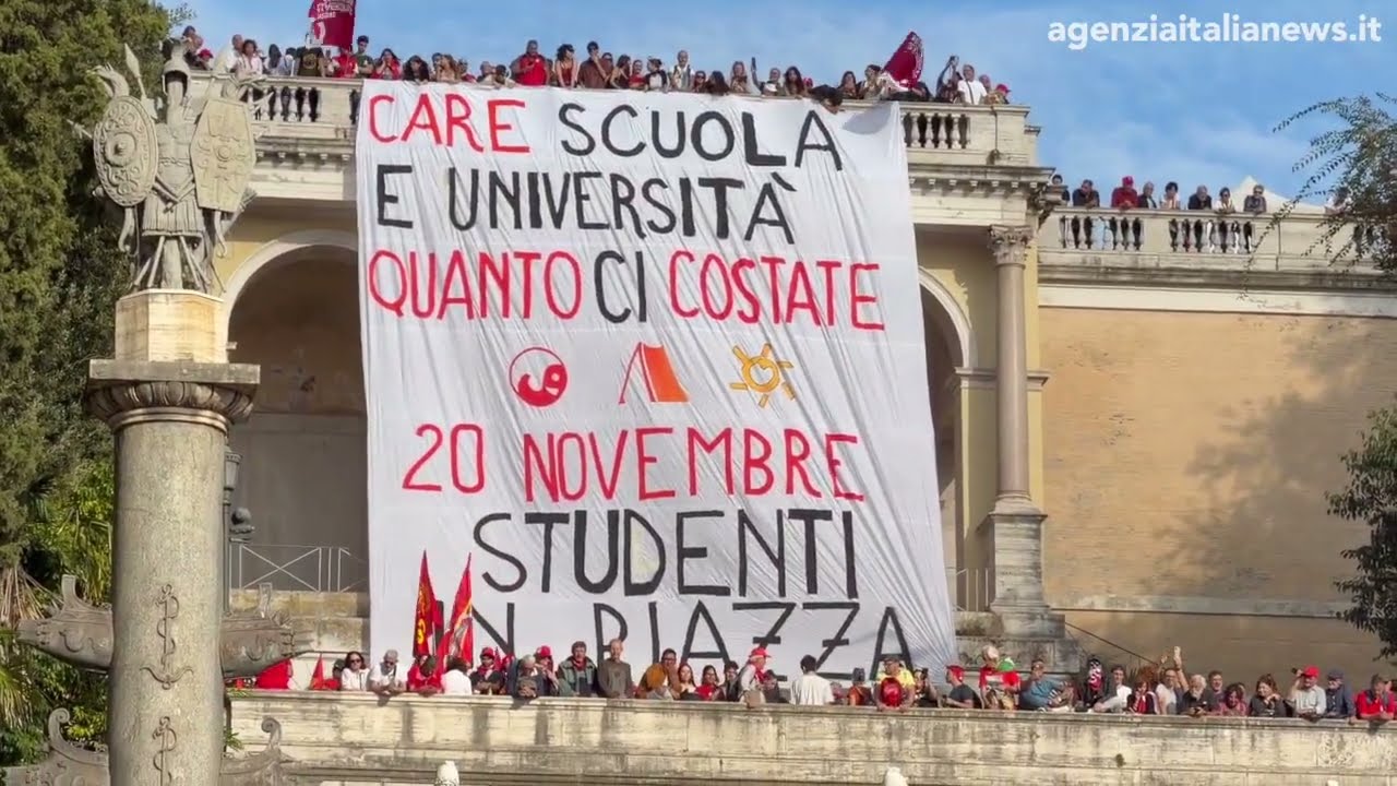 CORTEO GGIL A ROMA: "SIAMO OLTRE 100MILA, 20 NOVEMBRE SCIOPERO GENERALE"