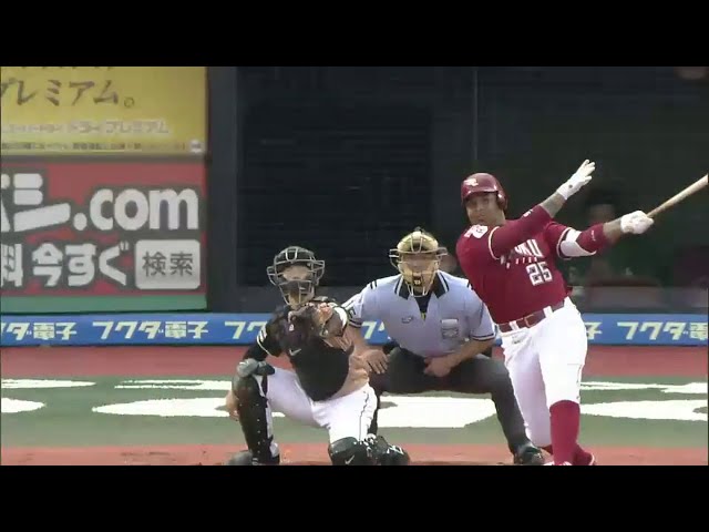 【1回裏】すかさず同点!! イーグルス・ジョーンズ、タイムリー2ベースヒット!!  2014/7/27 E-F