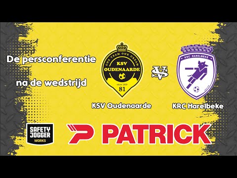De persconferentie na de wedstrijd KSV Oudenaarde - KRC  Harelbeke