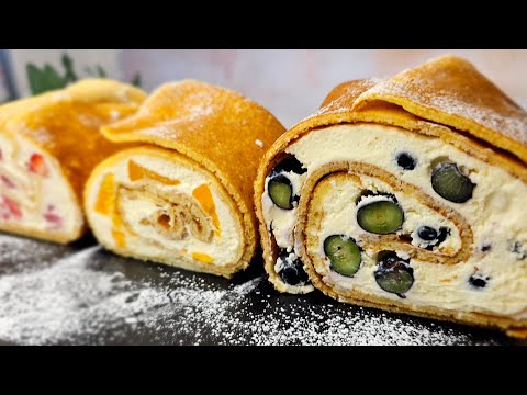 Creamy Pancake Roulade