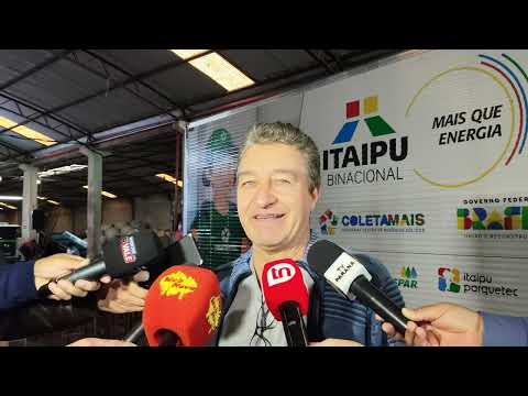 Itaipu entrega caminhão e equipamentos para aprimorar a coleta seletiva em Apucarana