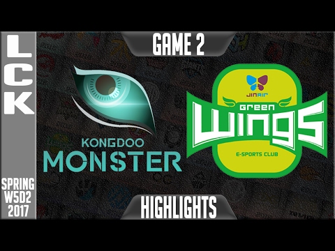 Kongdoo vs Jin Air Greenwings Highlights Game 2 - LCK Week 5 Day 2 Spring 2017 - KDM vs JAG G2
