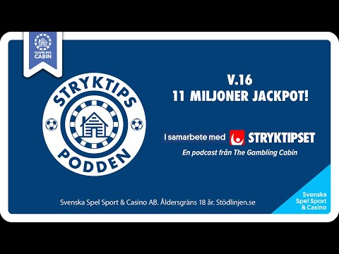 Stryktipset v.16 - 11 Miljoner Jackpot!