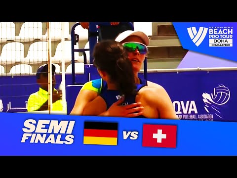 Laboureur/Schulz vs. Hüberli/Brunner - Semi-Final Highlights of Doha 2022 #BeachProTour