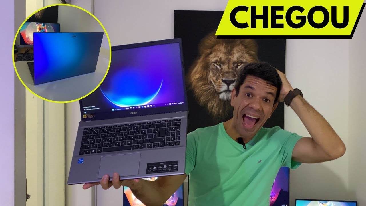 Miniatura da avaliação em vídeo de Notebook Acer Aspire 5 A515-57-55B8 Intel Core i5-12450H 8GB 256GB SSD 15.6 Full HD