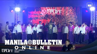 CEU Singers perform 'Bagani' at the 2023 UPLIFT Awards night