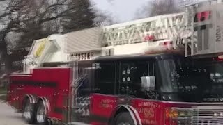 Indiana Fire Department Escorts the Easter Bunny