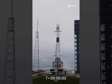 Liftoff! Europe's first planetary defence mission 🚀 #shorts