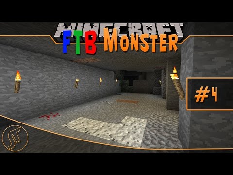 Minecraft: FTB Monster #4 - Farms and Shaft!