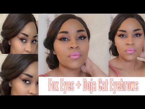 Fox Eyes with Doja Cat Eyebrows