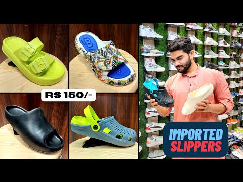 2023 Trending Imported Gents Slides || Slippers || Crocs || karol Bagh Shoe Market || Wholesale