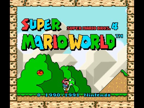 smw title screen with unused smb4 subtitle (download link in desc)