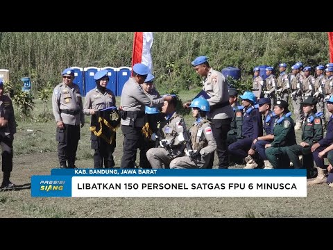 UPACARA PEMBARETAN DAN PENYEMATAN BREVET FPU 6 MINUSCA 2024