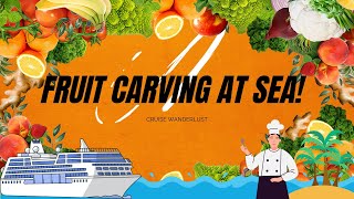 INCREDIBLE FRUIT CARVINGS ABOARD: #cruiseexperiences #princesscruises