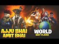 Ajjubhai And Amitbhai Vs World Best Player 2 Vs 4 Clash Sqaud Garena Free Fire