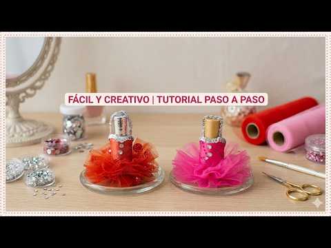 Manualidad Elegante Diy Haz Un Tutú Decorativo Sobre Tocador Para Perfumes Y Labiales