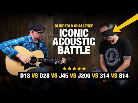 Blindfold Challenge - Acoustic Guitar ICONS Battle - Which Sounds Best??