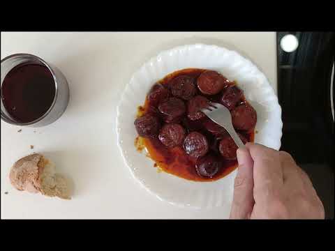 Chorizos Cooked in Red Wine | Traditional Spanish Food