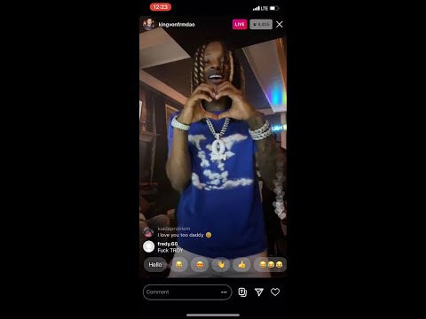 King Von "DEMON" In Studio Performance! 🔥 Instagram Live