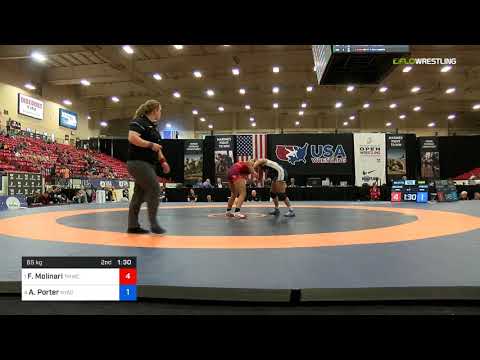2018 Marine Corps US Open/Senior Women's Freestyle 65 Semis - Forrest Molinari (TMWC) Vs. Alexis P