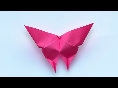 Easy Origami Butterfly in 3 minutes🦋