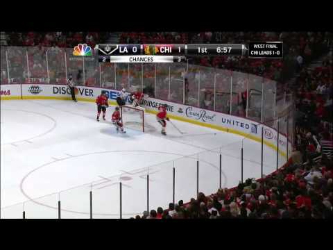 Andrew Shaw slash on Brad Richardson June 2 2013 LA Kings vs Chicago Blackhawks NHL Hockey