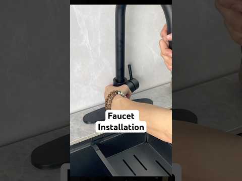 We recommend the matte black faucet, it looks good and is stain resistant!#faucet#installation
