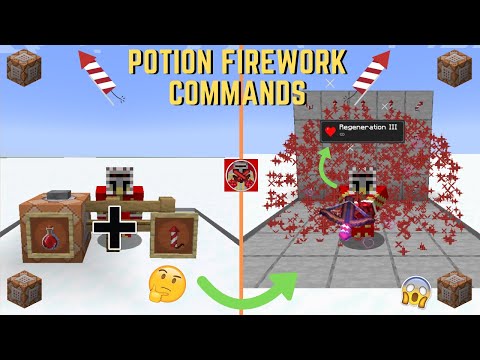 Command Block Tutorial #210: Potion Firework Commands in Minecraft (1.20+)