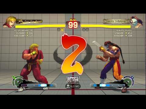 USFIV~ Ken (its showtime 1p) vs.  Vega (reiketsuhidou) HD