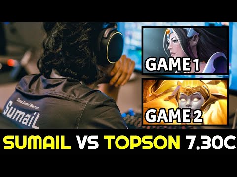 SUMAIL vs TOPSON (2 Games) Team OG Carry Civil War 7.30c Dota 2
