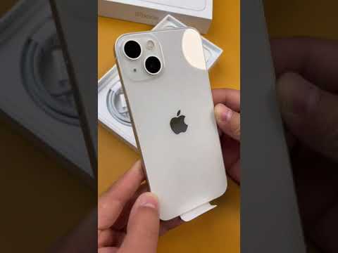 iPhone 13 white Unboxing #shorts #ytshorts