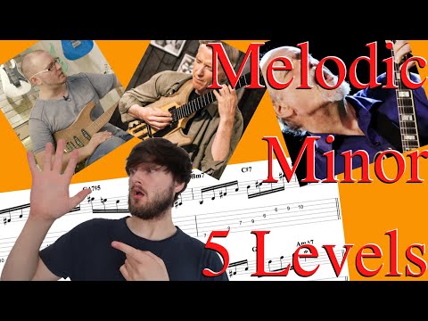 3.Melodic Minor Mastery-5 Levels: From Linear to Intervallic Chromatic Substitutions! Jazz, Fusion 🎸