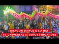 Lo Hei Dragon Dance Sesame Street Chinese New Year Celebration At Universal Studios Singapore