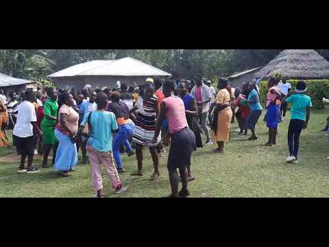 The Luhya Land. Isukuti Dance After Burial