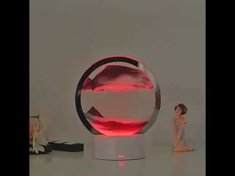 3D Moving Sand Art Table Lamp!